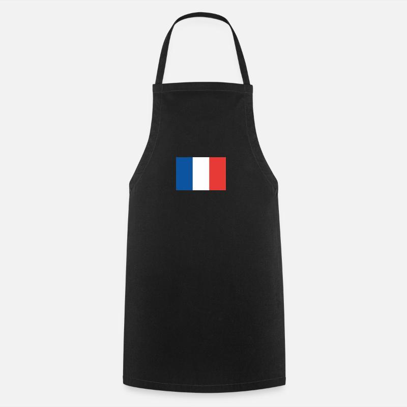 DRAPEAU FRANÇAIS - Tablier de cuisine - noir