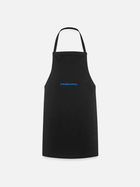 Interplanetary Blue - Cooking Apron - black