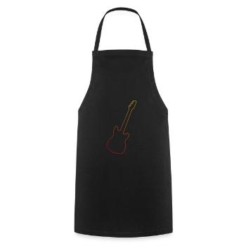 Guitariste Hommes Guitare électrique guitare électronique - Tablier de cuisine - noir - Devant - AI Model Male 185 dark (185cm)