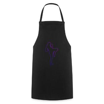 Men's Thai Boxing Women Thai Boxing Thaiboxing - Cooking Apron - black - Front - AI Model Male 185 dark (185cm)