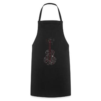 Guitare réseau électrique - Tablier de cuisine - noir - Devant - AI Model Male 185 dark (185cm)
