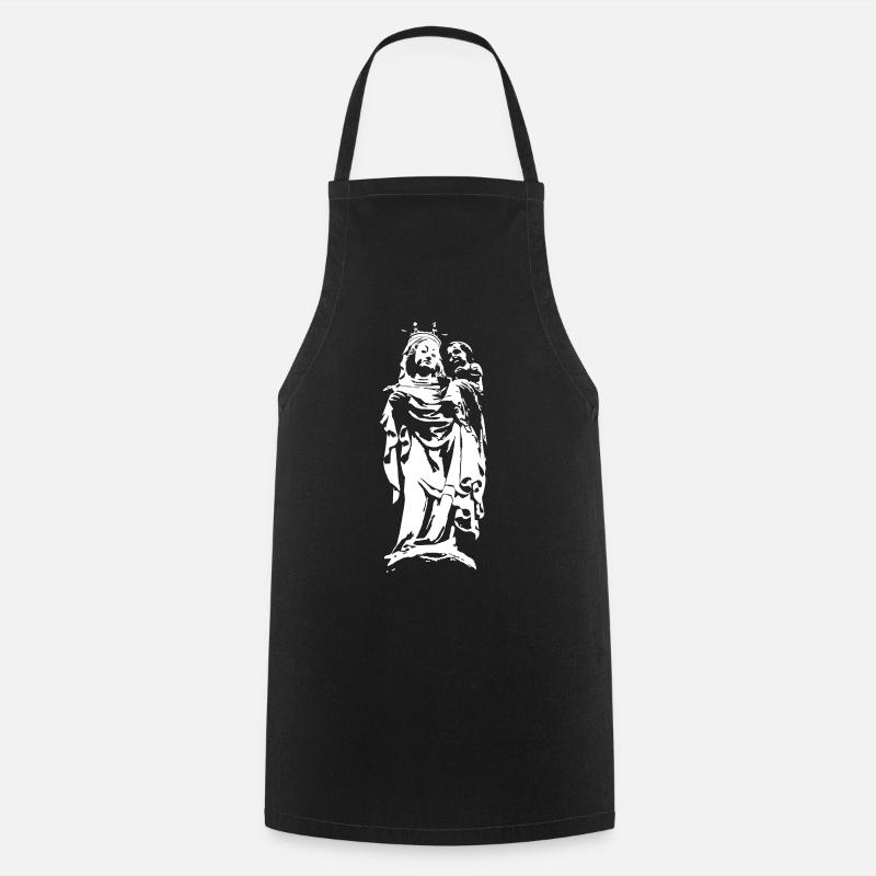 Marie et Jésus - Tablier de cuisine - noir