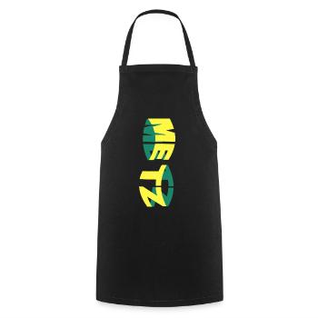 Metz France City Skyline Font Coloré - Tablier de cuisine - noir - Devant - AI Model Male 185 dark (185cm)