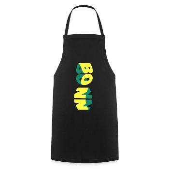 Bonn Deutschland Stadt Skyline Schrift Bunt - Kochschürze - Schwarz - Vorne - AI Model Male 185 dark (185cm)