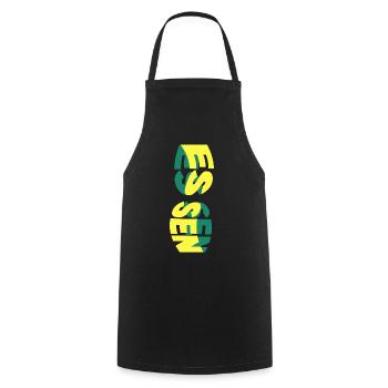 Food Germany City Skyline Font Colorful - Cooking Apron - black - Front - AI Model Male 185 dark (185cm)