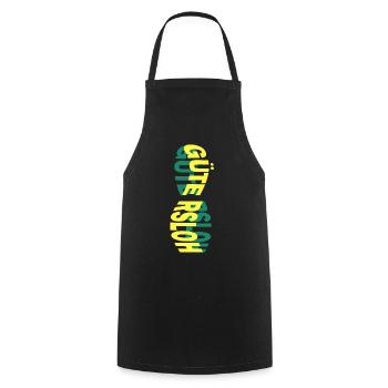 Gütersloh Germany City Skyline Font Colorful - Cooking Apron - black - Front - AI Model Male 185 dark (185cm)