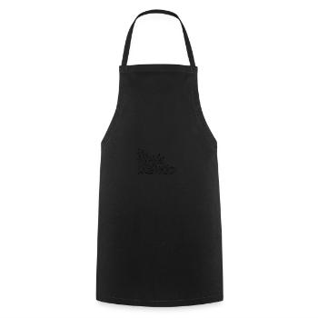 Geometrischer Origami Kran - Kochschürze - Schwarz - Vorne - AI Model Male 185 dark (185cm)