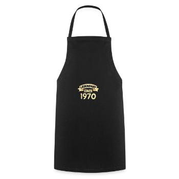 53rd birthday gift Legendary since 1970 - Cooking Apron - black - Front - AI Model Male 185 dark (185cm)
