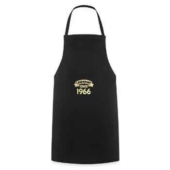 57th birthday gift Legendary since 1966 - Cooking Apron - black - Front - AI Model Male 185 dark (185cm)