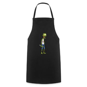 Zombie - Kochschürze - Schwarz - Vorne - AI Model Male 185 dark (185cm)