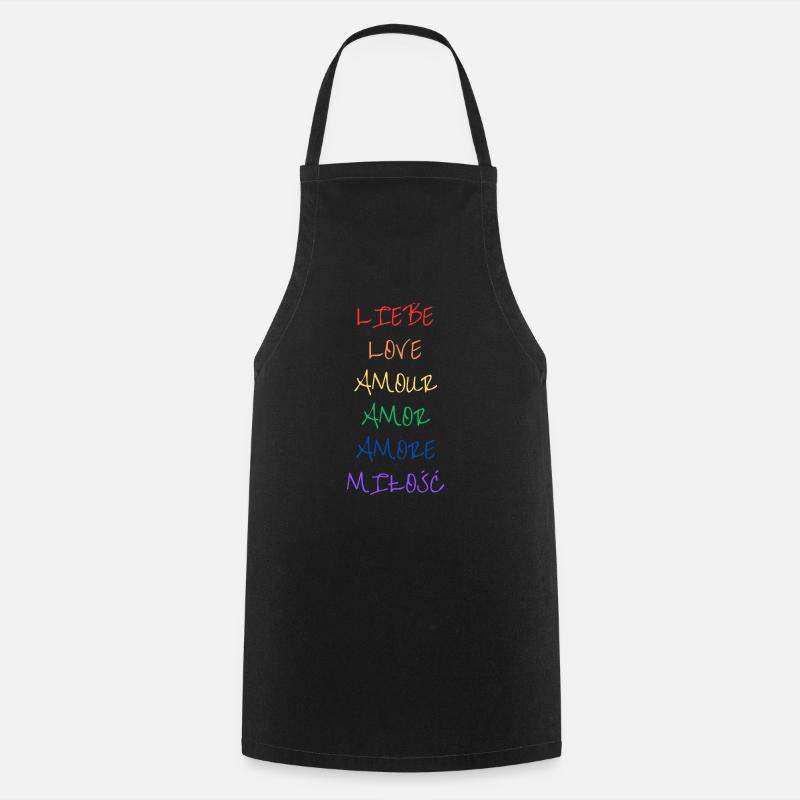 LOVE is everything - Cooking Apron - black