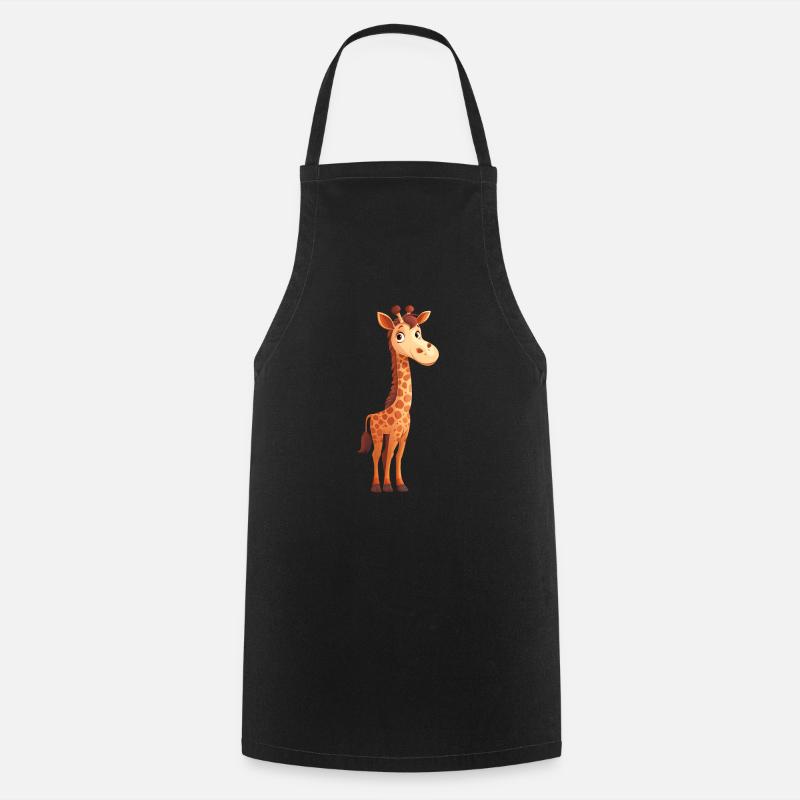 Funny Giraffe - Cooking Apron - black