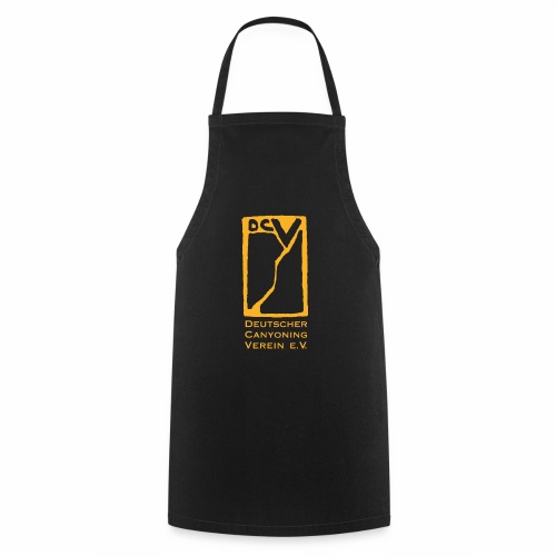 DCV T-Shirt Gruendungslogo Goldgelb und Schrift - Kochschürze