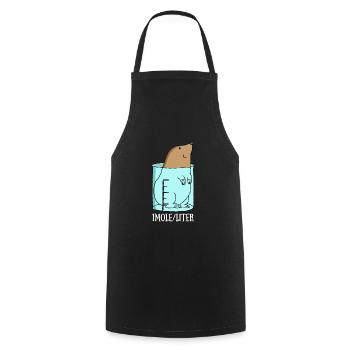 chemistry - Cooking Apron - black - Front - AI Model Male 185 dark (185cm)