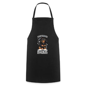 Dackel Hund Dackel Besitzer Geschenk - Kochschürze - Schwarz - Vorne - AI Model Male 185 dark (185cm)