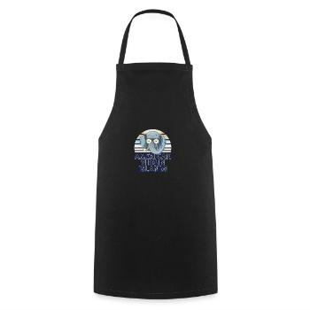 Îles Vierges américaines - Tablier de cuisine - noir - Devant - AI Model Male 185 dark (185cm)
