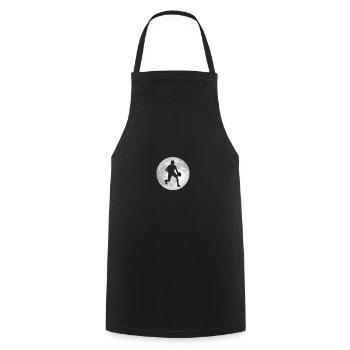 Full Moon - Basketball Playing Man - - Cooking Apron - black - Front - AI Model Male 185 dark (185cm)