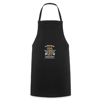 Stolzer Papa Männer Kinder Vatertag Geschenk Vater - Kochschürze - Schwarz - Vorne - AI Model Male 185 dark (185cm)