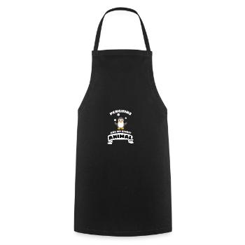Penguins are my spiritual animal Penguin - Cooking Apron - black - Front - AI Model Male 185 dark (185cm)