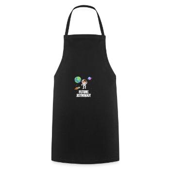 Space Planet Rocket Future Astronaut - Cooking Apron - black - Front - AI Model Male 185 dark (185cm)