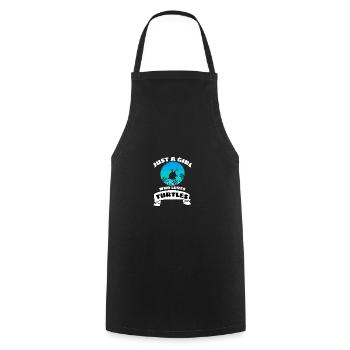 Animal Lover Girl Cadeau Tortue Rétro - Tablier de cuisine - noir - Devant - AI Model Male 185 dark (185cm)