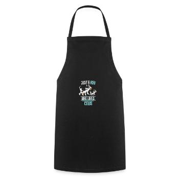 Farmer Farmer Farm Animal Boy Gift Cow - Cooking Apron - black - Front - AI Model Male 185 dark (185cm)