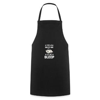 Australie Zoo Animal Cadeau Koala endormi - Tablier de cuisine - noir - Devant - AI Model Male 185 dark (185cm)