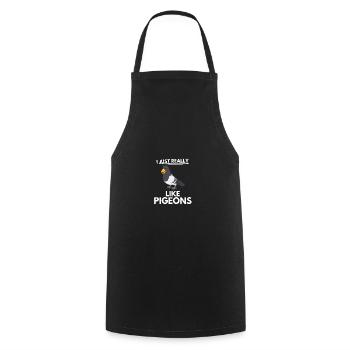 Lustiges Geschenk Taubenschlag Vogel Tier Taube - Kochschürze - Schwarz - Vorne - AI Model Male 185 dark (185cm)