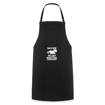Beluga Wal Kostüm Ozean Tier Geschenk Beluga - Kochschürze - Schwarz - Vorne - AI Model Male 185 dark (185cm)