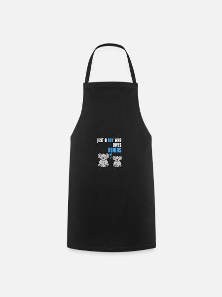 Animal Lovers Australia Animal Boys Gift Koala - Cooking Apron - black