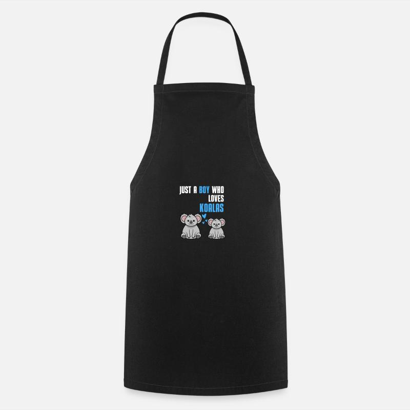 Animal Lovers Australia Animal Boys Gift Koala - Cooking Apron - black
