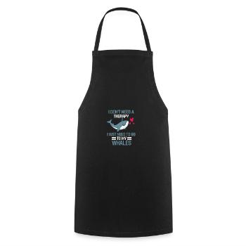 Schwertwal Ozean Tier Killerwal Geschenk Wal - Kochschürze - Schwarz - Vorne - AI Model Male 185 dark (185cm)
