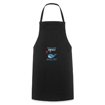 Schwertwal Meeresbewohner Geschenk Lustiges Wal - Kochschürze - Schwarz - Vorne - AI Model Male 185 dark (185cm)