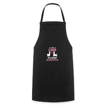 Lama Costume Party Alpaga Cadeau Drôle Lama - Tablier de cuisine - noir - Devant - AI Model Male 185 dark (185cm)