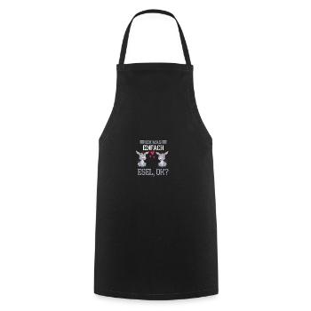 Bauern Bauernhof Tier Geschenk Lustiges Esel - Kochschürze - Schwarz - Vorne - AI Model Male 185 dark (185cm)