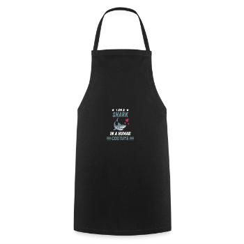 Ocean Animal Shark Costume Cadeau Drôle de Requin - Tablier de cuisine - noir - Devant - AI Model Male 185 dark (185cm)