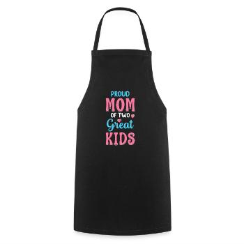 Proud Mom Of Two Great Kids Chaos Coordinator Mom - Cooking Apron - black - Front - AI Model Male 185 dark (185cm)