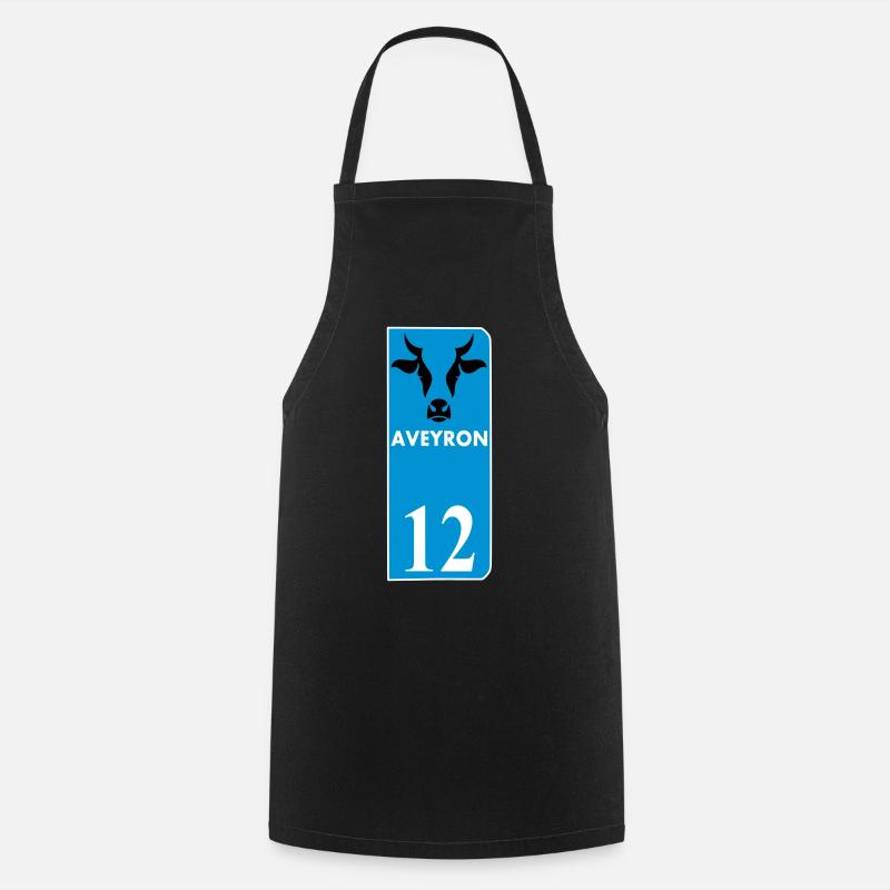 Aveyron - Tablier de cuisine - noir