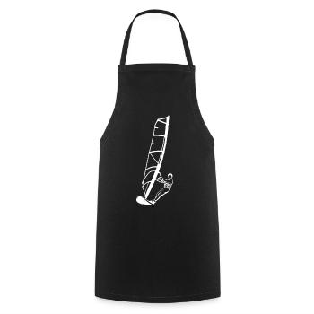 Windsurfer Boy - Cooking Apron - black - Front - AI Model Male 185 dark (185cm)