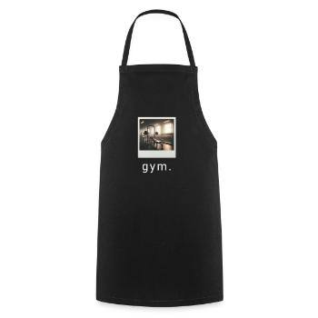 Gym Vibe Rétro Photo - Tablier de cuisine - noir - Devant - AI Model Male 185 dark (185cm)