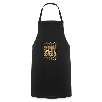 2028 - Cooking Apron - black - Front - AI Model Male 185 dark (185cm)