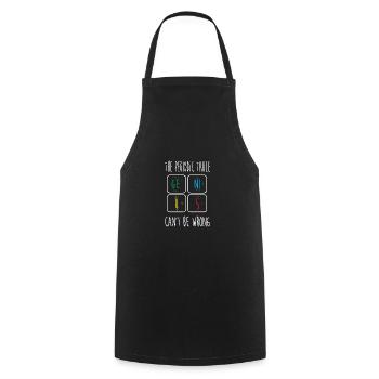 Periodic table - Cooking Apron - black - Front - AI Model Male 185 dark (185cm)