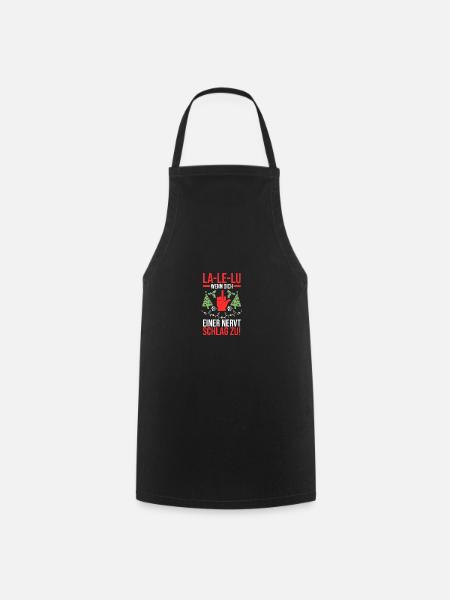 Weihnachtsmann Mittelfinger Weihnachten - Kochschürze - Schwarz