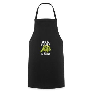 Tortoise - Cooking Apron - black - Front - AI Model Male 185 dark (185cm)