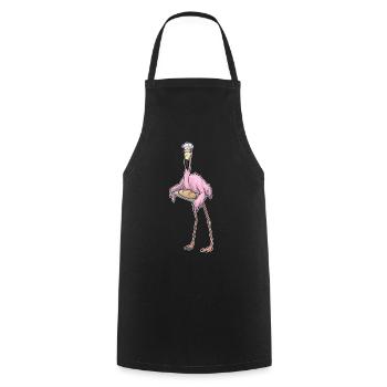Boulanger Flamingo Baker Baking - Tablier de cuisine - noir - Devant - AI Model Male 185 dark (185cm)