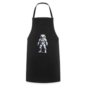 Astronaut - Profession Design Sticker - Cooking Apron - black - Front - AI Model Male 185 dark (185cm)