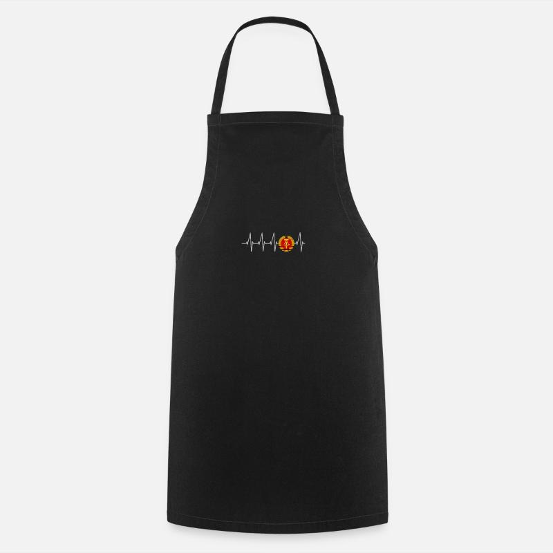 Ossi original : Culte de l’Est – Battement de cœur d’Ossi - Tablier de cuisine - noir
