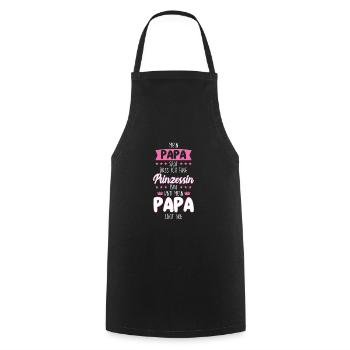 Tochter Papa Vater Geschenk - Kochschürze - Schwarz - Vorne - AI Model Male 185 dark (185cm)