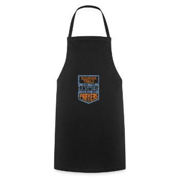 Mountain Trails Are the Answer to All My Prayers - Cooking Apron - black - Front - AI Model Male 185 dark (185cm)