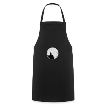 Fishing shirt Petri Heil @ Moonshine - Cooking Apron - black - Front - AI Model Male 185 dark (185cm)